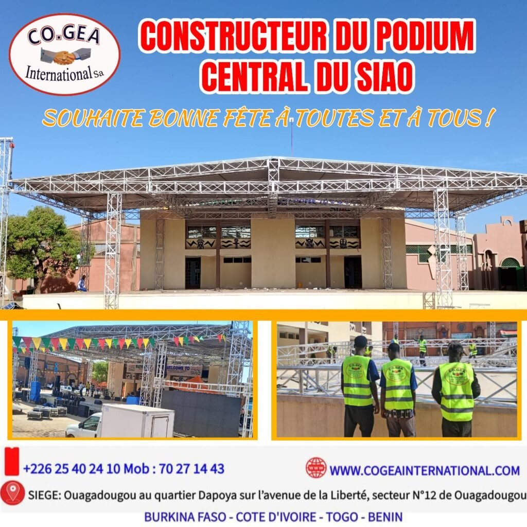 CONSTRUCTION DU PODIUM CENTRAL DU SALLON INTERNATIONAL DE L'ARTISANAT DE OUAGADOUGOU (SIAO)